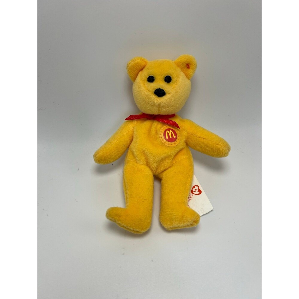 TY McDonald's Golden Arches 25th Anniversary Small Yellow 2004 Teeny Beanie Baby